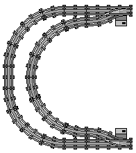 12V 180° Halbkreishaltestelle