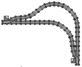 12V 90° Kurvenhaltestelle