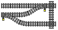 9V Spurwechsel mit Kreuzung